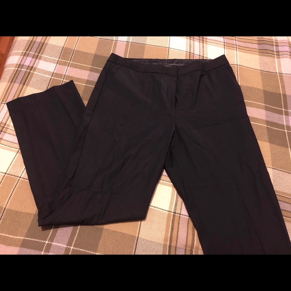 Talbots navy blue wool trousers